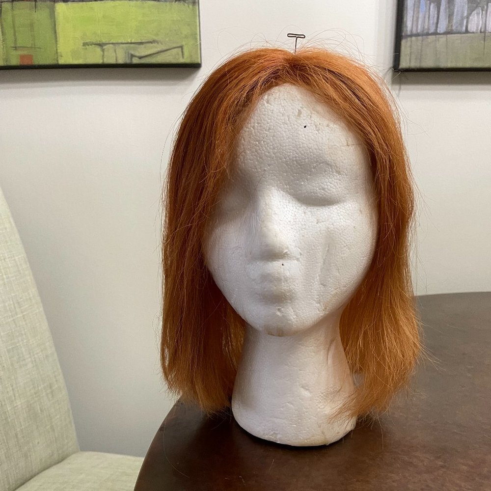 Shoulder length auburn topper